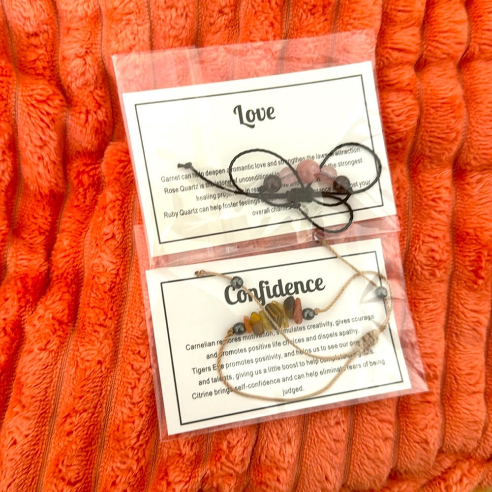 Lot of 2 string and bead bracelets